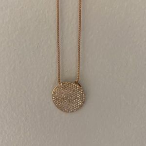 Phillip House 1 carat  rose gold necklace
